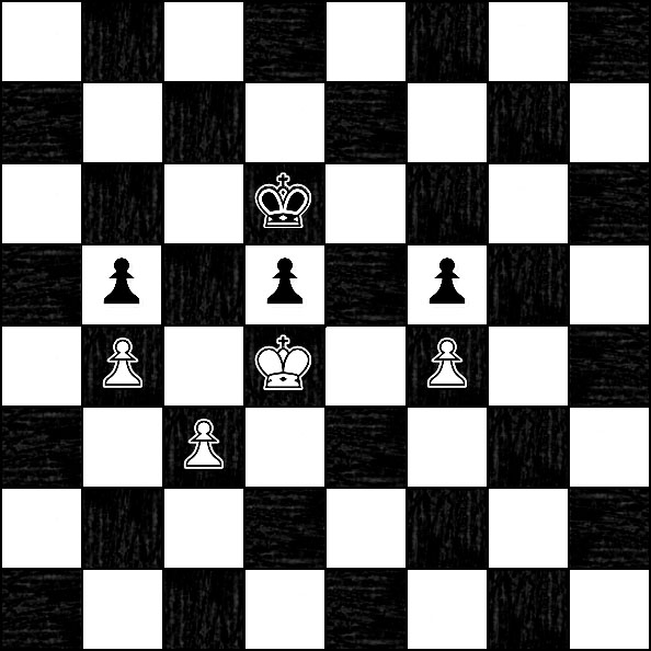 It is black's turn, therefore black is in zugzwang because any move results in a losing position.