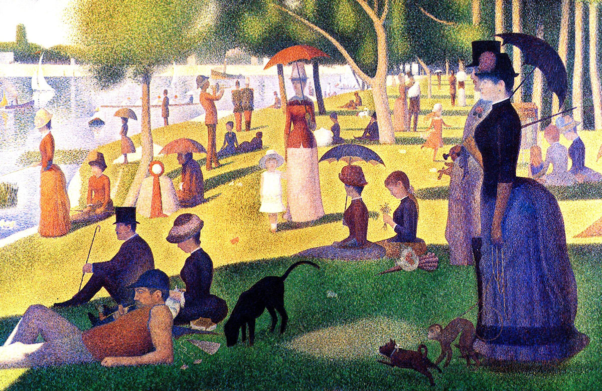 A Sunday Afternoon on the Island of La Grande Jatte_, Georges Seurat, 1884–1886